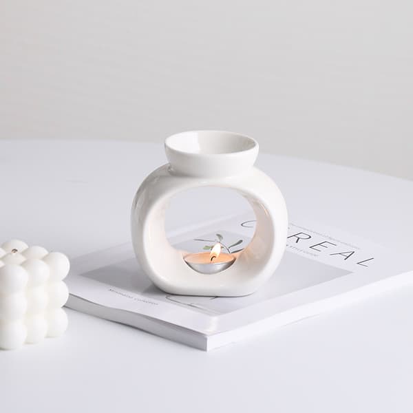 Æterisk oliebrænder diffusere til stearinlys duftende smelter voks smelter blid varme duftende smelte kit keramiske diffusere til afslappende aromatisk atmosfære