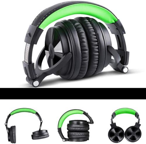 OneOdio DJ Pro10 Audio Wired Headphones, Svart Overvåking