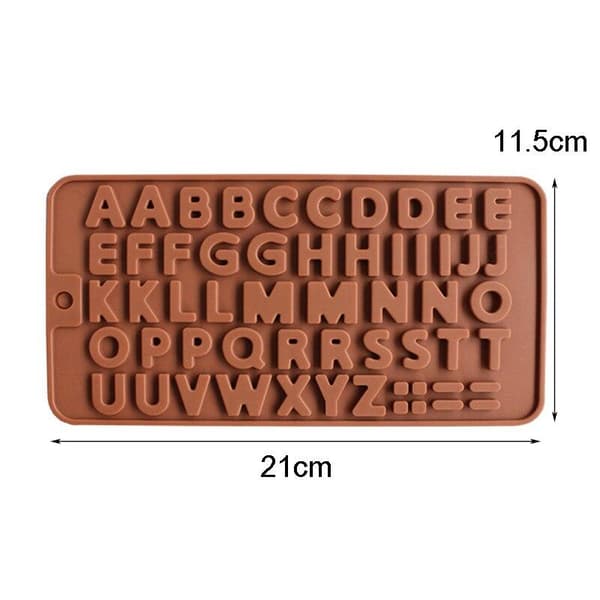 Chokoladeform, Bogstaver, Alfabet - Isform, Pralineform Brown brown