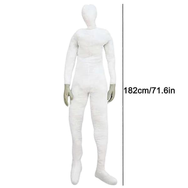 182 cm bevegelig Halloween-dekorasjonsmannekeng med hender