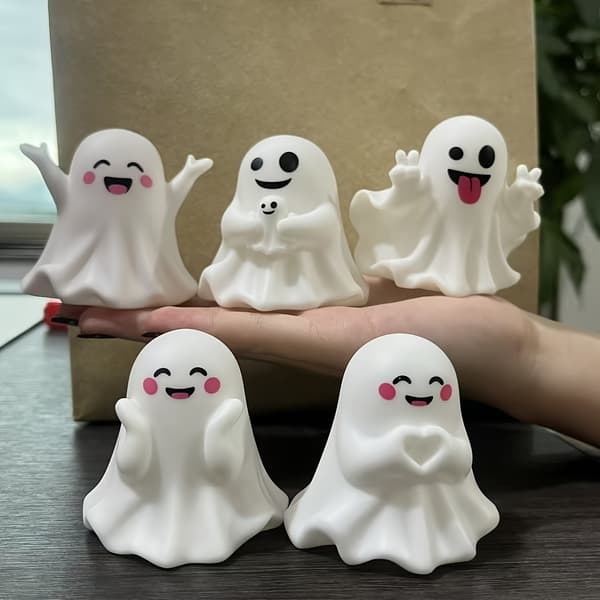 Halloween figursett søt mini hjemmeinnredning feriefestdekorasjon høst sesongbasert borddekorasjon Combo package