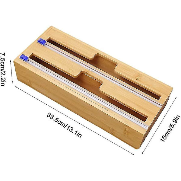 2-i-1 Foliedispenser med Kutter, Tre Foliedispenser for Skuffer, Foliedispenser med Kutter