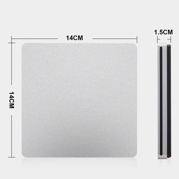 Extern CD/DVD-läsare TYPE-C 3.0, Silver