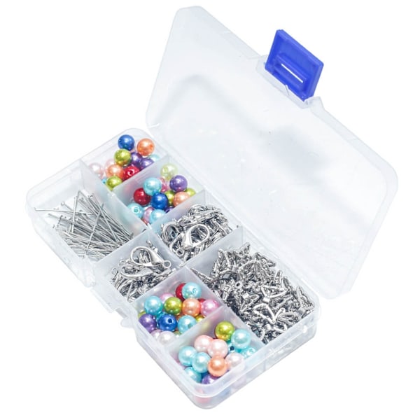 50 stk Engel Nøkkelringer for Håndverk Inkluderer Nøkkelringer med Perler DIY Nøkkelring Tilbehør for å Lage Smykker for Voksne Barn