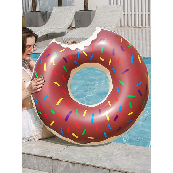 Kelluva vesilepotuoli uima-altaaseen 50cm, puhallettava kelluva lepotuoli uima-altaaseen, kelluva vesilepotuoli uima-altaaseen, lapsille. chocolate 80cm