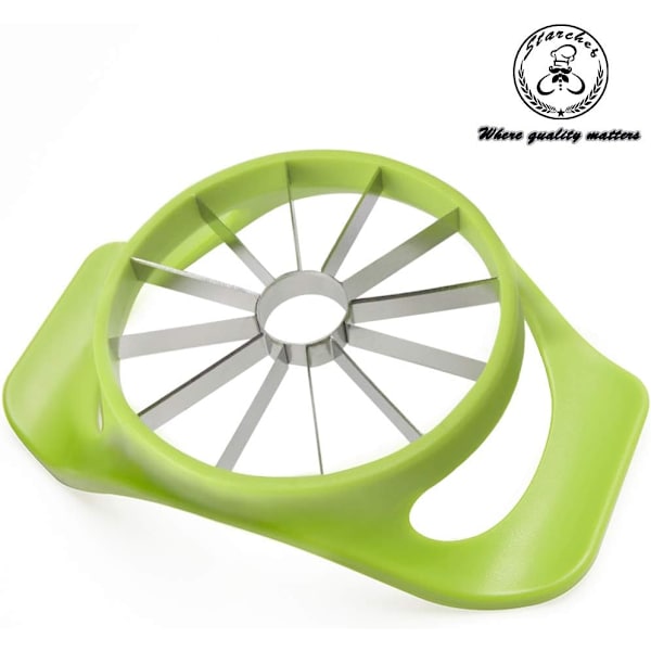 Omenanjakaja, -viipaloija, -erotin, -ydinpoistaja, Ruostumaton Teräs, Päärynä, Hedelmä, Ergonomiset Kahvat (12 Viipaletta)