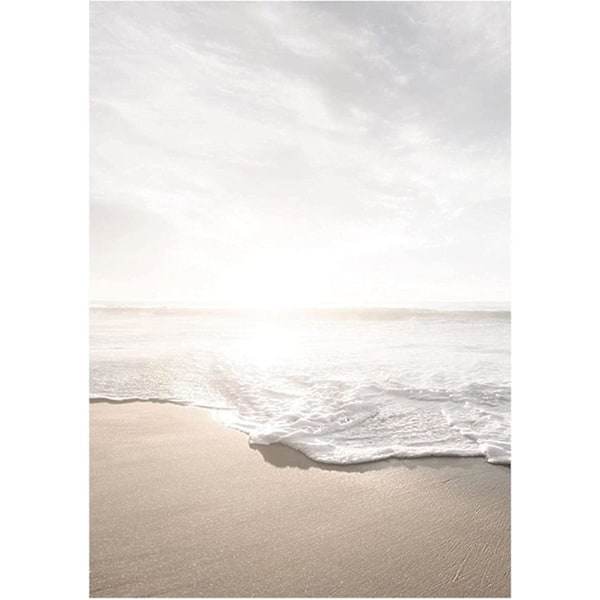 2024 Sæt af 3 plakater stue - Billeder Dekoration Soveværelse - Solnedgang Strand Stilfulde Vægbilleder - Uden Billedramme (40 X 60 Cm)