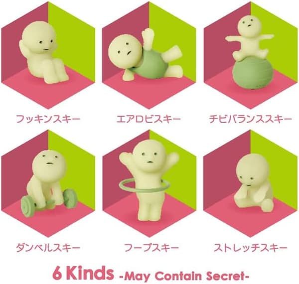 Original Smiski Corner Luminous Elf Series Blind Box, Figur Gave, Tilfeldig Stil, 1 stk Exercising