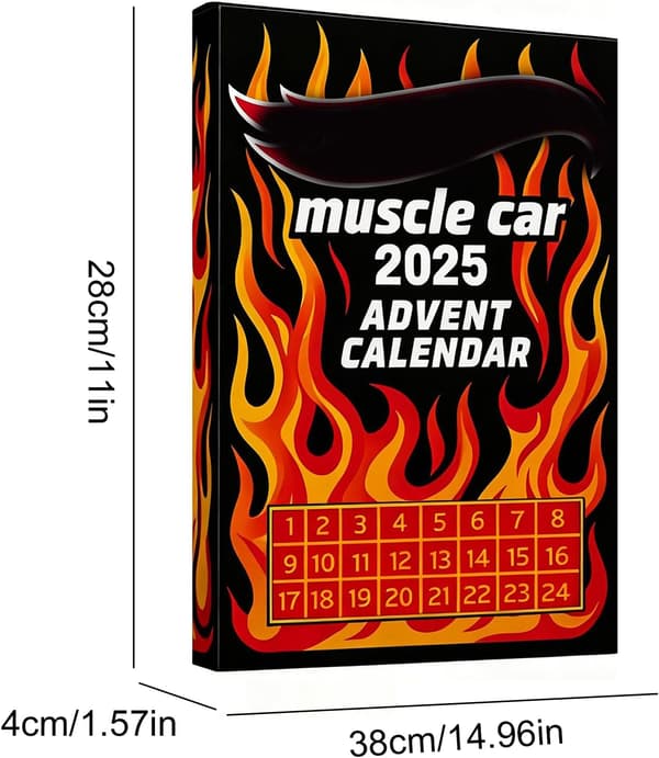 Julekalender 2025 24 NEDTÆLLING KOMPROMISBILER KALENDER til børn og samlere