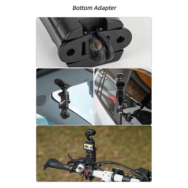 Foldbar Binaural Udvidelsesramme til Pocket 3 Adapter Multifunktionel Praktisk Adaptermontering