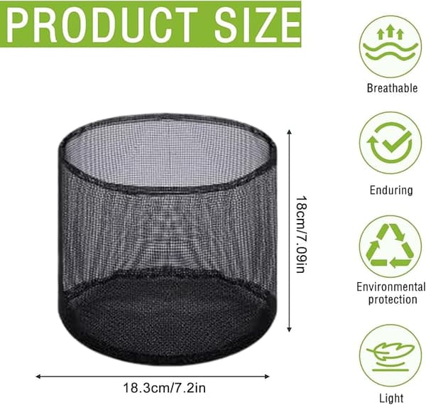 Dammkorgar - 4-pack | Flexibla vattenpåsar för dammar med vattenhyacint och vattenväxter, UV-beständiga.