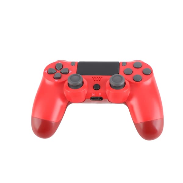 Trådløs Controller Gamepad med Touch Screen Audio Funktion USB Kabel til PS4 / PS4 Pro / PS4 Slim Rød