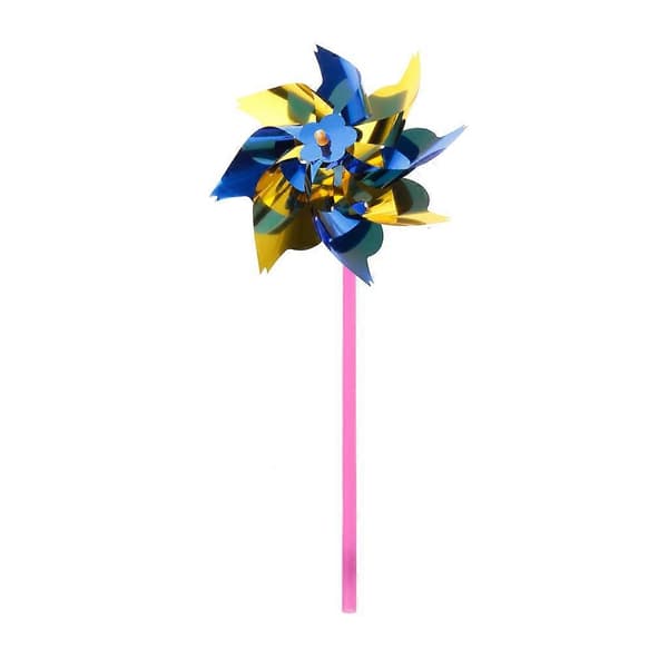 10 stk. Plast Vindmølle Pinwheel Vind Spinner Leker for Barn Hage Plen Fest Dekor