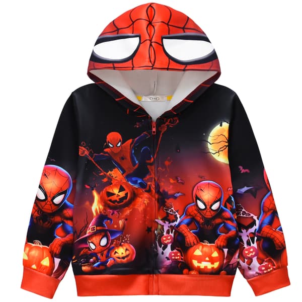 Halloween Superhelt Hettegenser med glidelås for barn og voksne kostyme Model 36317 110 yards