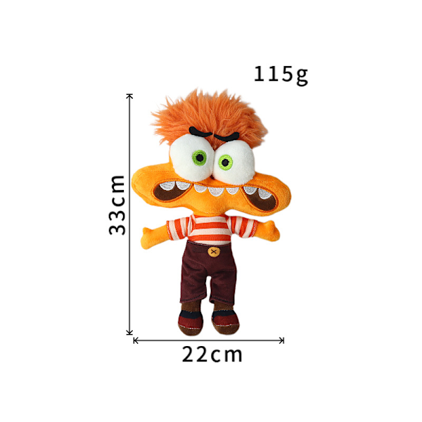 Ny Inside Out 2 mjukisdjur Inside Out Plyschleksak Docka Animation Periferi Blue Thin Man Basic packaging