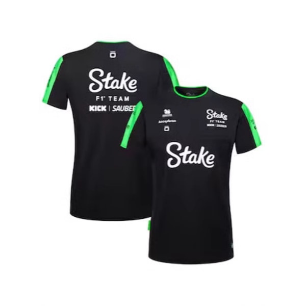 Ny F1 racer motorcykelbeklædning køredragt åndbar hurtigtørrende rund hals kortærmet T-shirt off-road arbejds skjorte[YATOUT] 4 2XL