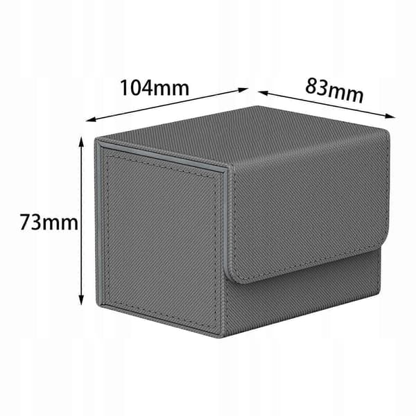 2x Kortstokk Boks Kort Etui Holder Oppbevaring