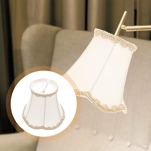 Clip On Bøtte Stoff Lampeskjerm - Beskyttende Lampeskjerm for Skrivebordslampe, Lysekrone, Vegglampe