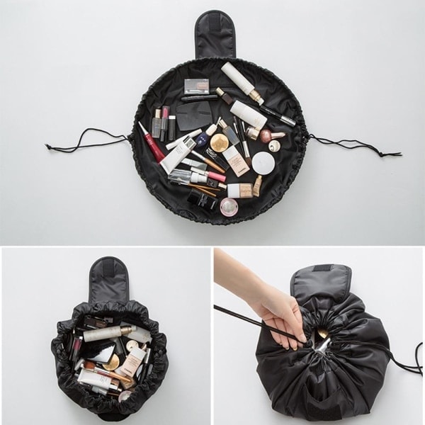Praktisk hopfällbar necessär - Rosa