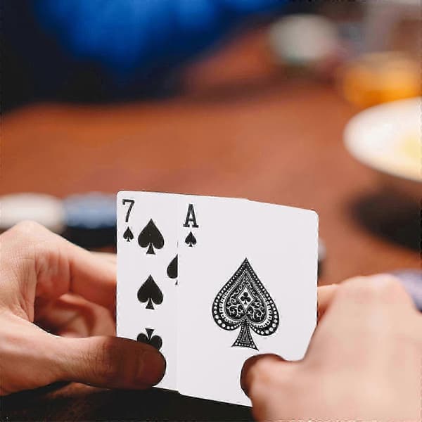 1 Sæt Blanke DIY Spillekort til Sjov Pokerfest
