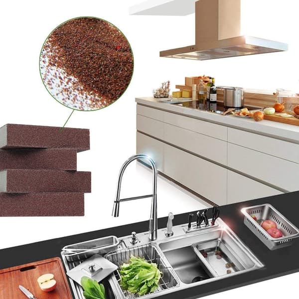 Nano Magic Diamond Grit Rensesvamp Rustfjerner til Gryder og Pander Carbon Bor Nano Svamp 10-pak