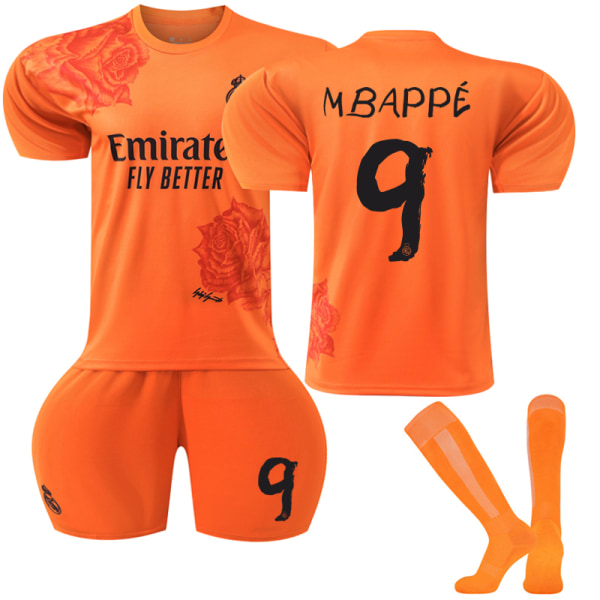 2024-2025 Real Madrid Special Co-branded Edition barnekjorte nr 9 Mbappé 18