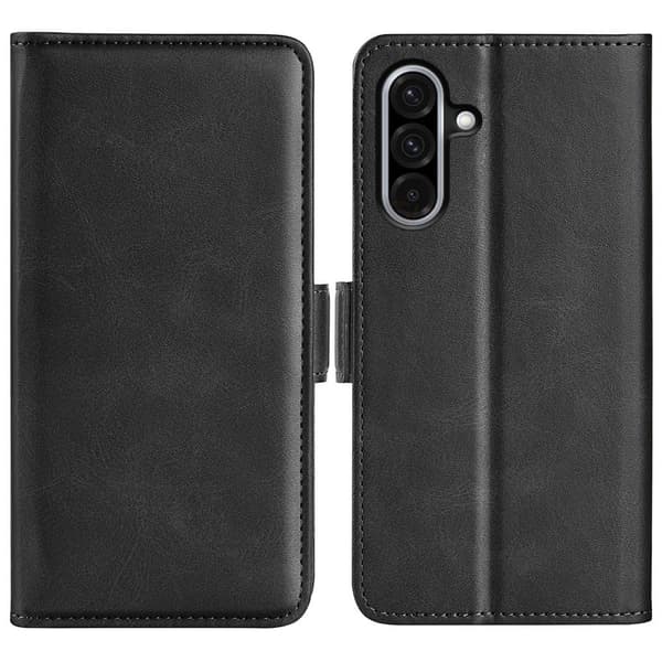 SKALO Samsung A56 5G Premium ID Wallet Case - Black Svart black