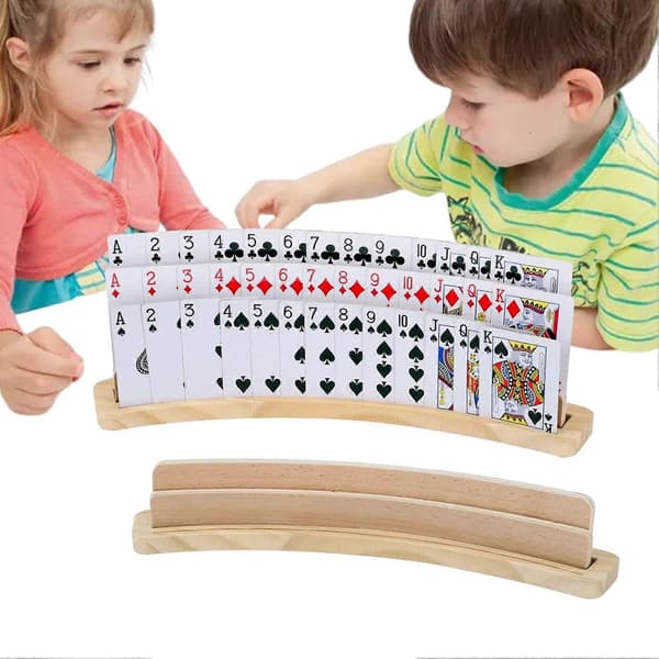 Spelkortshållare Handplatta Hållare 2-pack Poker Stöd Organizer