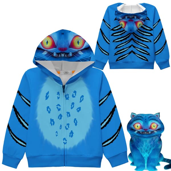 kpop demon hunter Zip-Up hettejakke for jenter (middels til stor størrelse) 36341 110cm