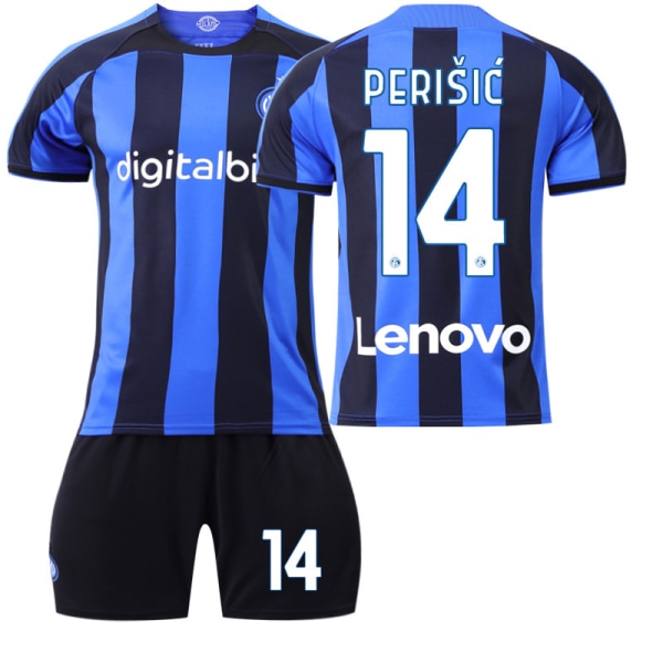 22 Inter Milan tröja  hemmaplan no. 14 Perisic tröja S(165-170cm)