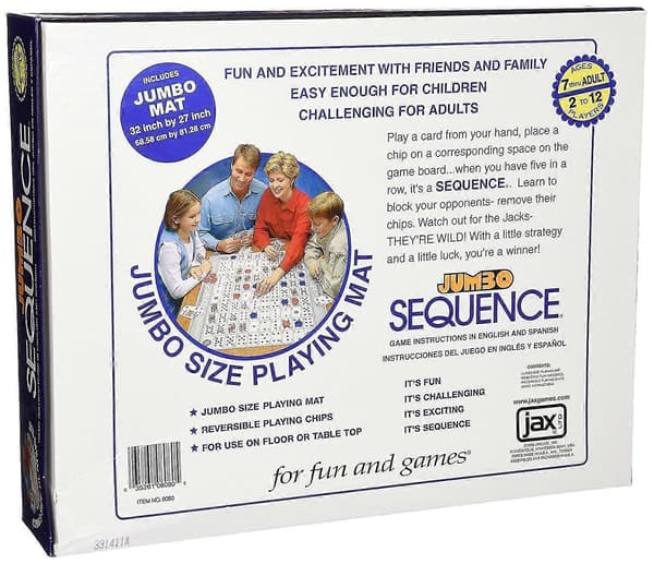Jumbo Sequence brætspil måtte for ubegrænset sjov og glæde