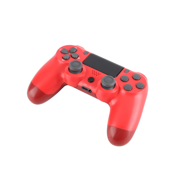 Trådløs Controller Gamepad med Touch Screen Audio Funktion USB Kabel til PS4 / PS4 Pro / PS4 Slim Rød
