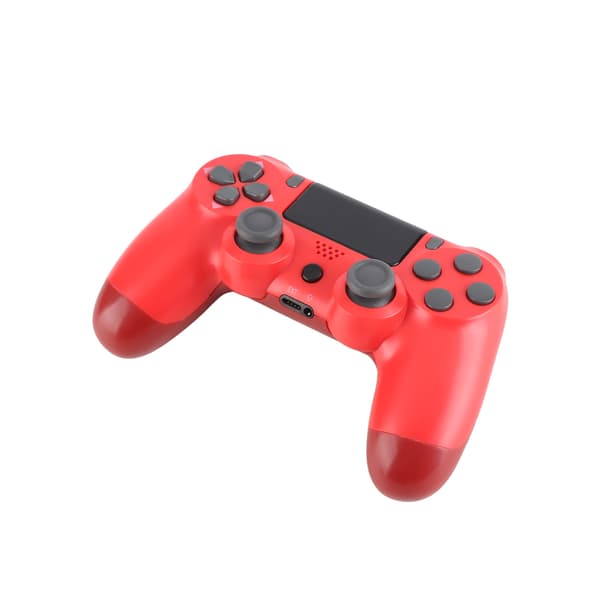 Trådløs spillkontroller med berøringsskjerm, lydfunksjon og USB-kabel for PS4 / PS4 Pro / PS4 Slim Rød