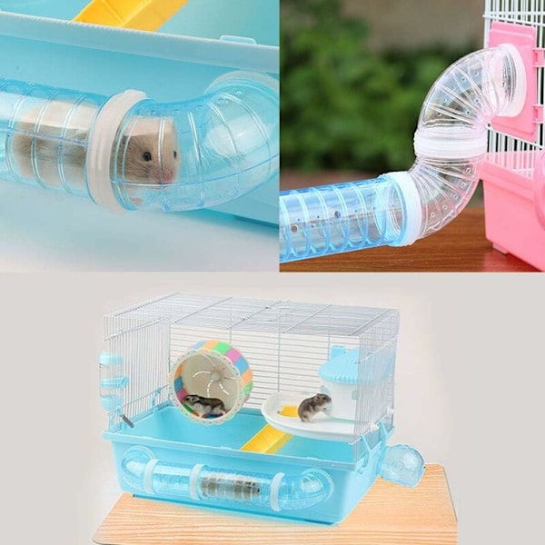 Hamstertunnlar, DIY extern hamstertunnelrör träningsburtillbehör DIY hamstertunnel för hamstermöss och andra små husdjur