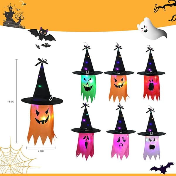 Multifunksjonell Halloween-dekorasjon for utendørs bruk, lysende spøkelse, perfekt for hage- og tredekorasjoner samt festutstyr
