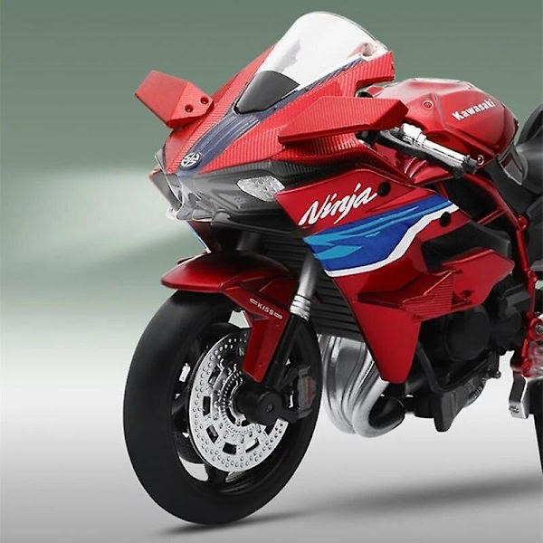 1/12 H2r Ninja 250 Metallilelu Moottoripyörä 1:12 Super Sport Racing Ääni- ja Valosarja Lahja Pojille
