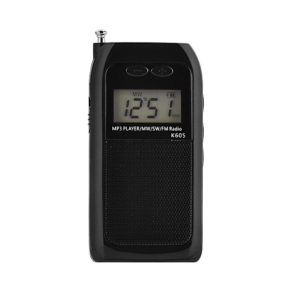 Bærbar digitalradio med multifunksjonell FM MW SW fullbåndsradio med 1,18 tommers digital LCD-skjerm