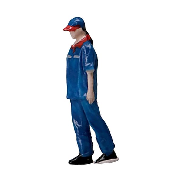 Resin 1:64 Miniatyr Modell Bensinstasjon Figur Diorama DIY