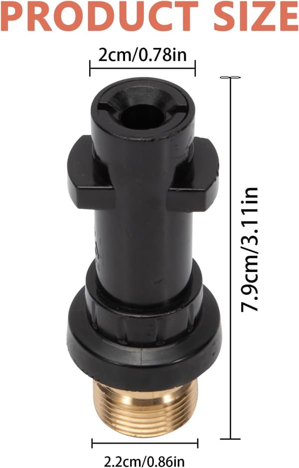 M22 Højtryksrenser Adapter Fitting Til Karcher K2 K3 K4 K5 K6 K7 Serie Tilbehør Reservedel