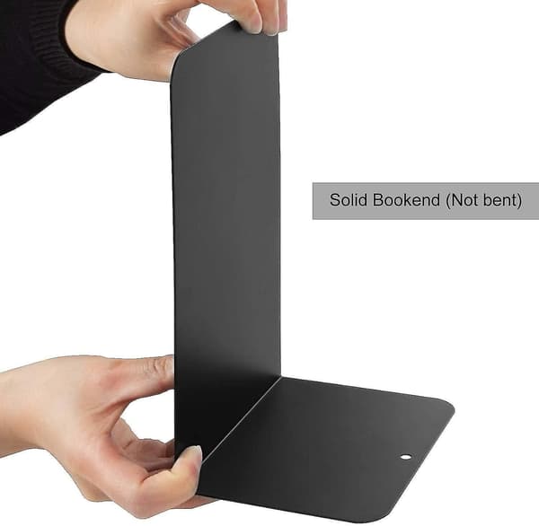st Klassiska Bokstöd 20 cm Svarta Tung Metall