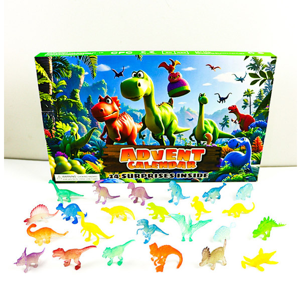 Selvlysende Dino Minifigurer, 24-dages Julekalender til Børn [JUN] 31