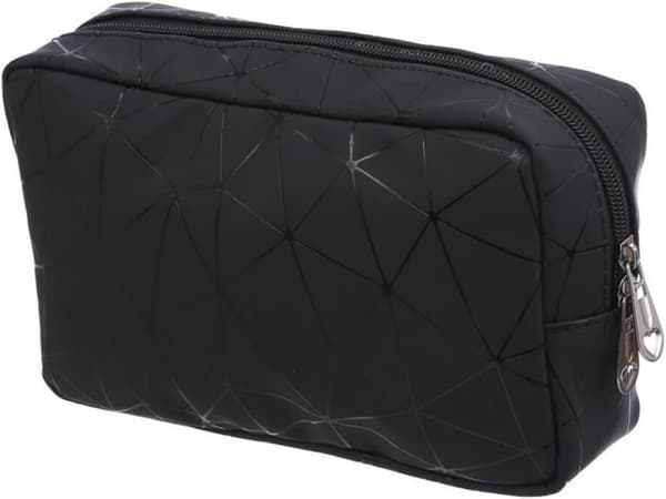 Toalettmappe, Dobbeltlags Kosmetikkveske Laminert Solid Holdbar