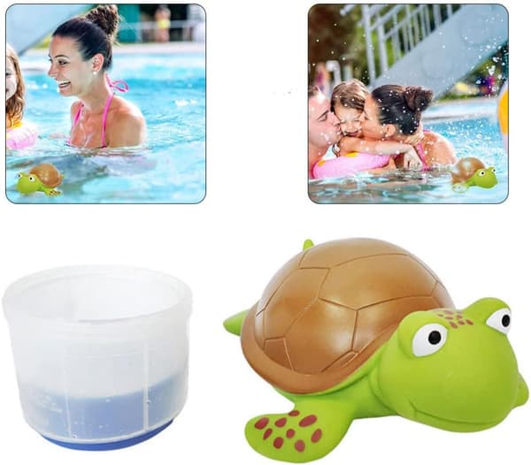 Dyreformet kemisk klordispenser til pool, tablet-enhed til spabade Duck