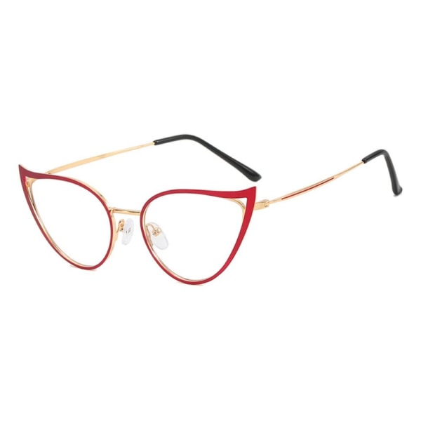 Anti-blåa ljusglasögon fyrkantiga glasögon RÖDA Red