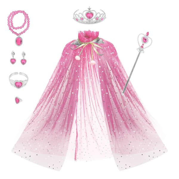 Paillet-kappe og prinsessekrone-sæt til piger til fotorekvisitter og kostumer CAP-H01 Crown Set 4 One size fits all children