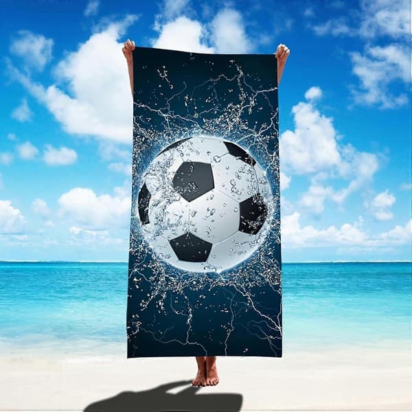 Strandhandduk, lämplig för strand och pool, 90x180 cm