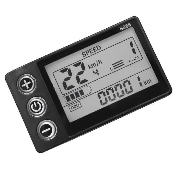 24v-60v S866 Kontrollpanel Instrumentbräda Vattentät Elektrisk Cykel LCD-Skärm För Elektrisk E-cykel Sc(FQ)