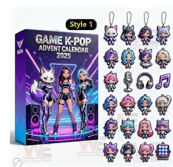 2026 KPop Devil Hunter Julekalender Ny Utgivelse Blind Box Juletrepynt Akryl Anheng