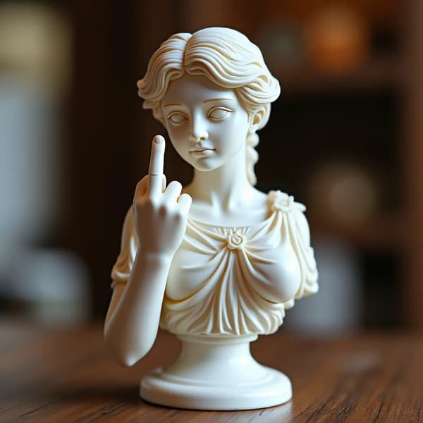 Statue - Moderne dekorative kunstværker, unikke samtaleemner til hjemme- og kontorindretning, gave til kunstentusiaster (Style B)