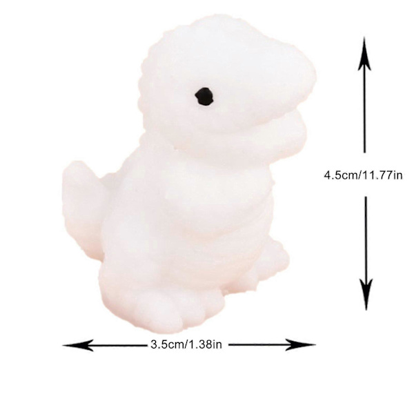 Dinosaur Squishy Legetøj Ventilationsdyr Klemme Legetøj 30 stk. Børnegaver Sjov Gave Dumpling Dekompression Klæbrig Ris
